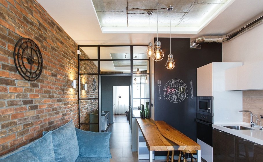 Кухня-гостиная 16м икеа