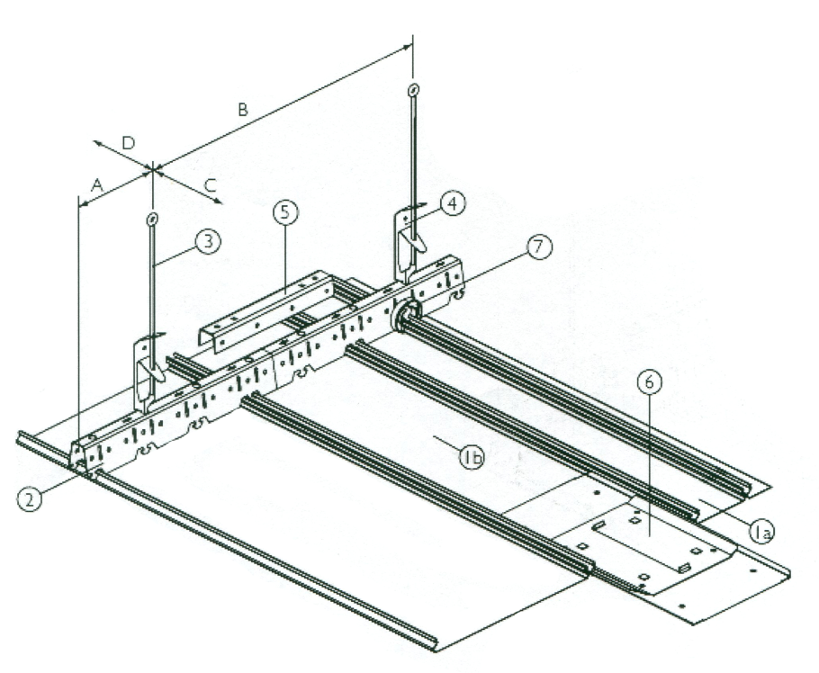 Подвес пружинный для реечного потолка 150 мм