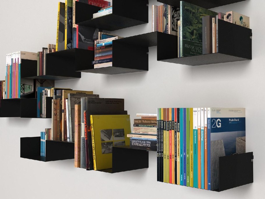 Дизайнерские книжные полки