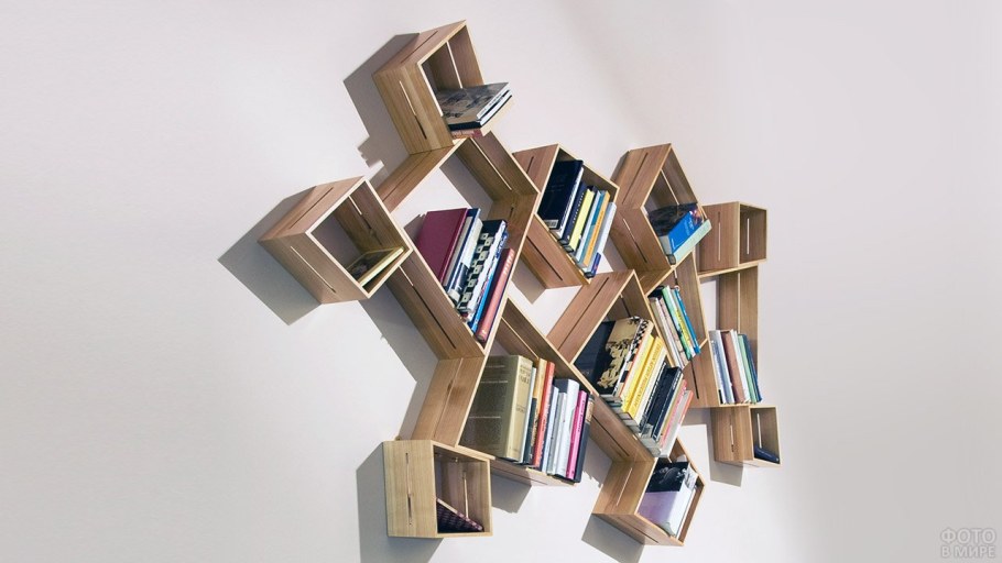 Креативные книжные полки