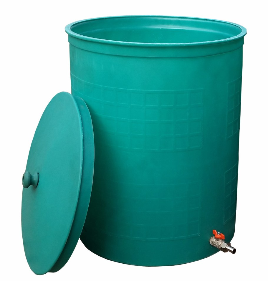 Бочка Садовая зелёная 300л