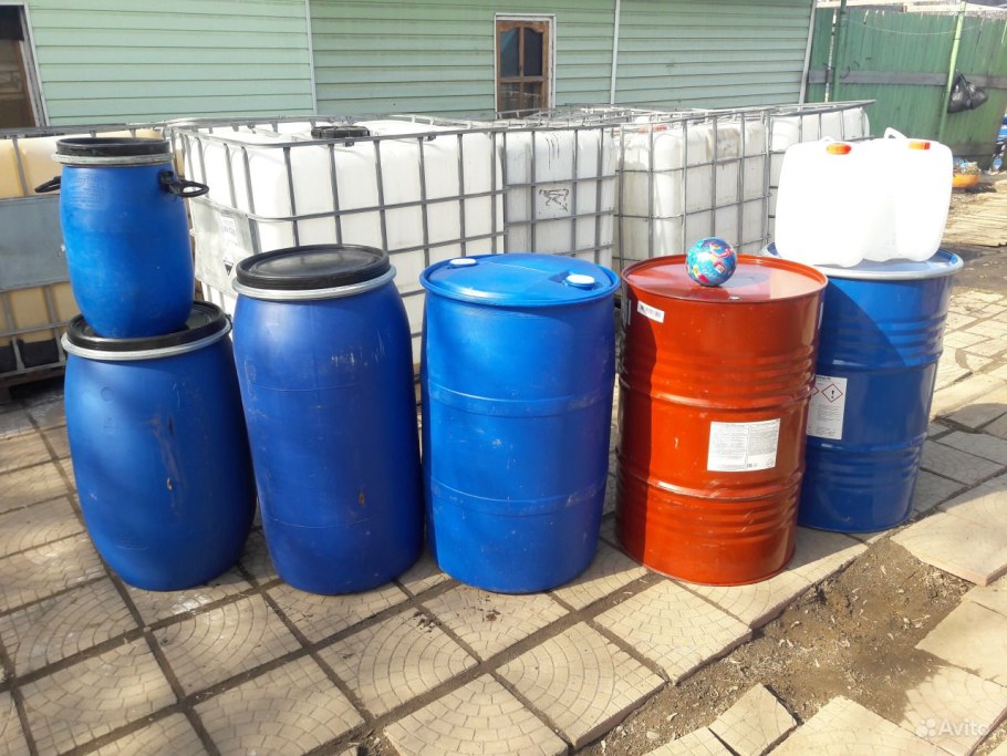 Бочка пластиковая 227л на дачу