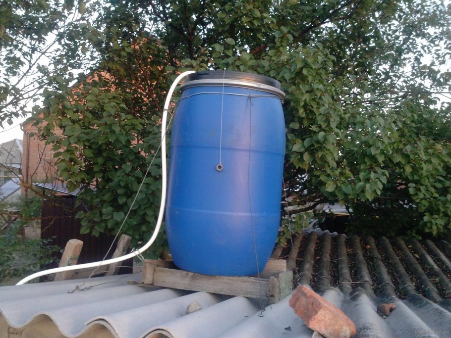 Монтаж водосборника дождевой воды