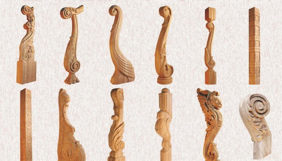 Колонны с перилами