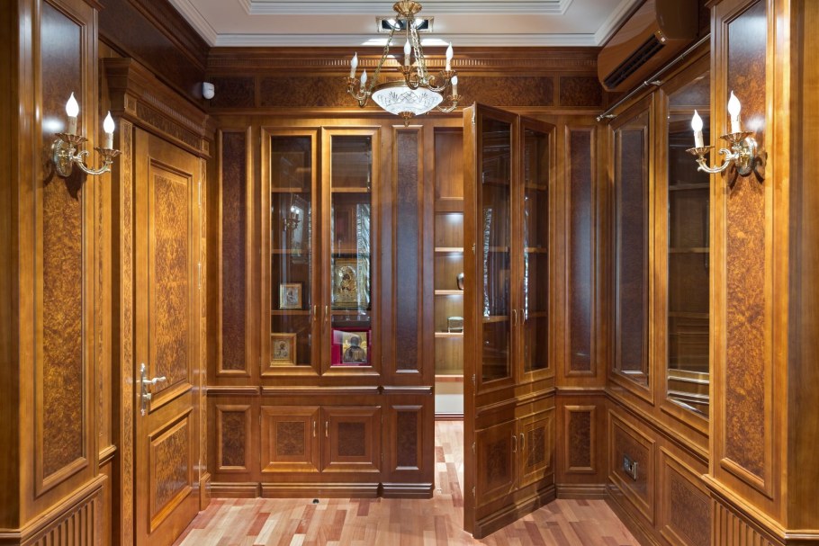 Деревянные стеновые панели буазери