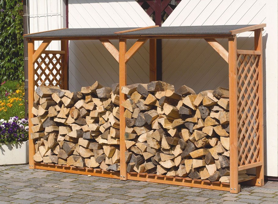 Дровяник в стиле лофт