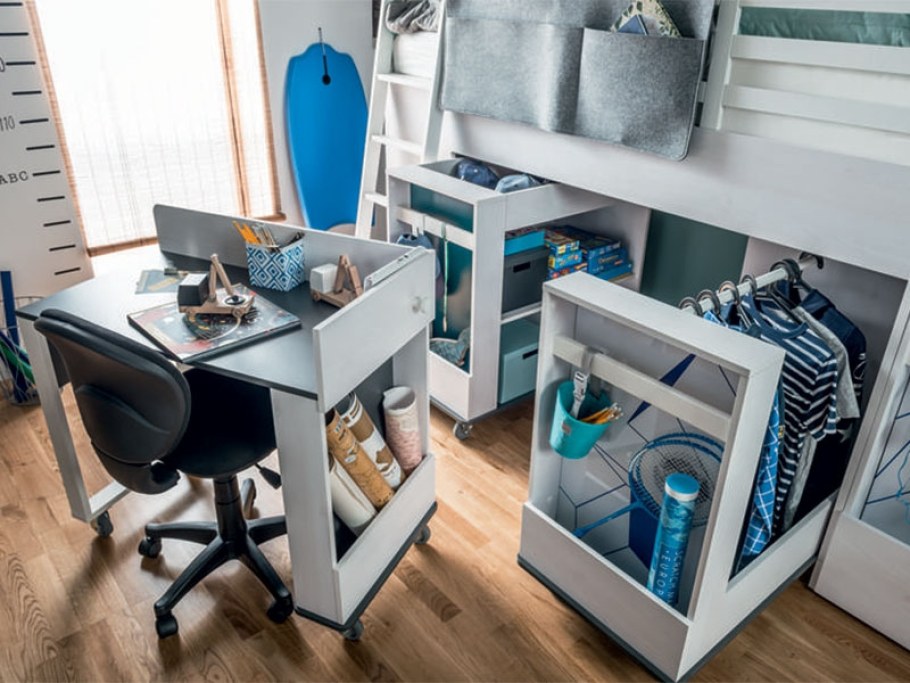 Кровать-чердак Nest