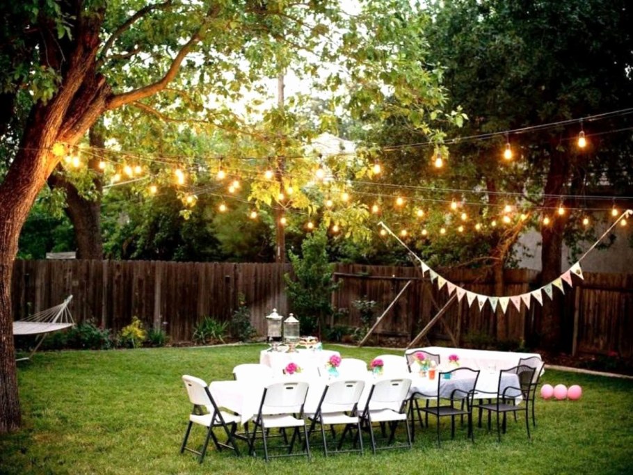 Украшение двора на свадьбу