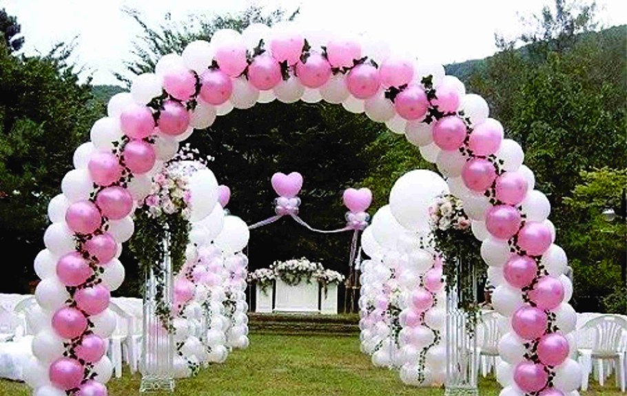 Арка из шаров на свадьбу