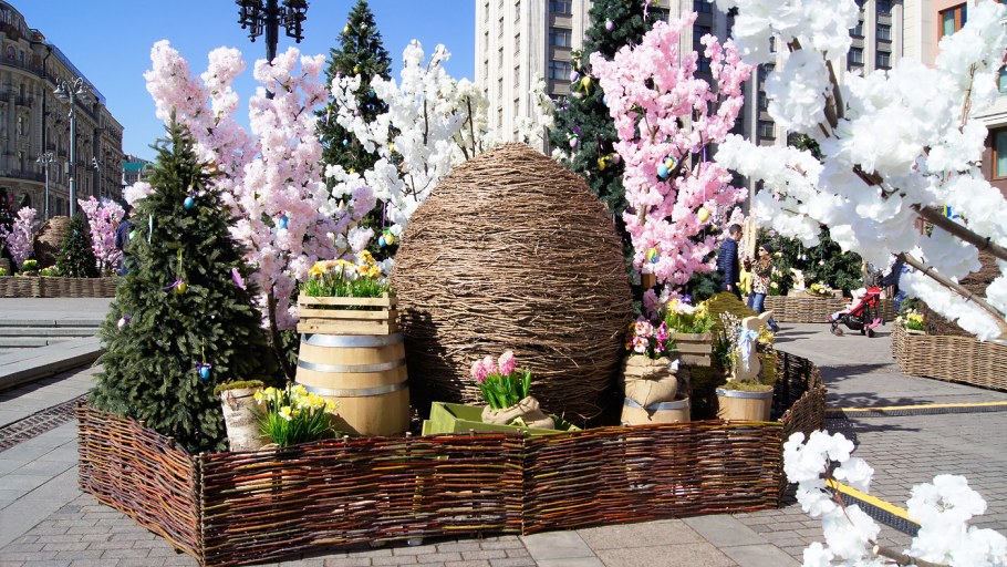 Манежная площадь Москва Пасха