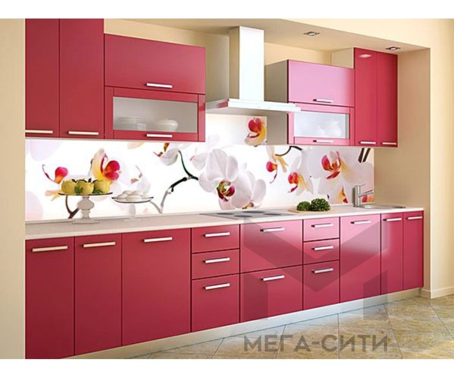 Розовые кухонные гарнитуры