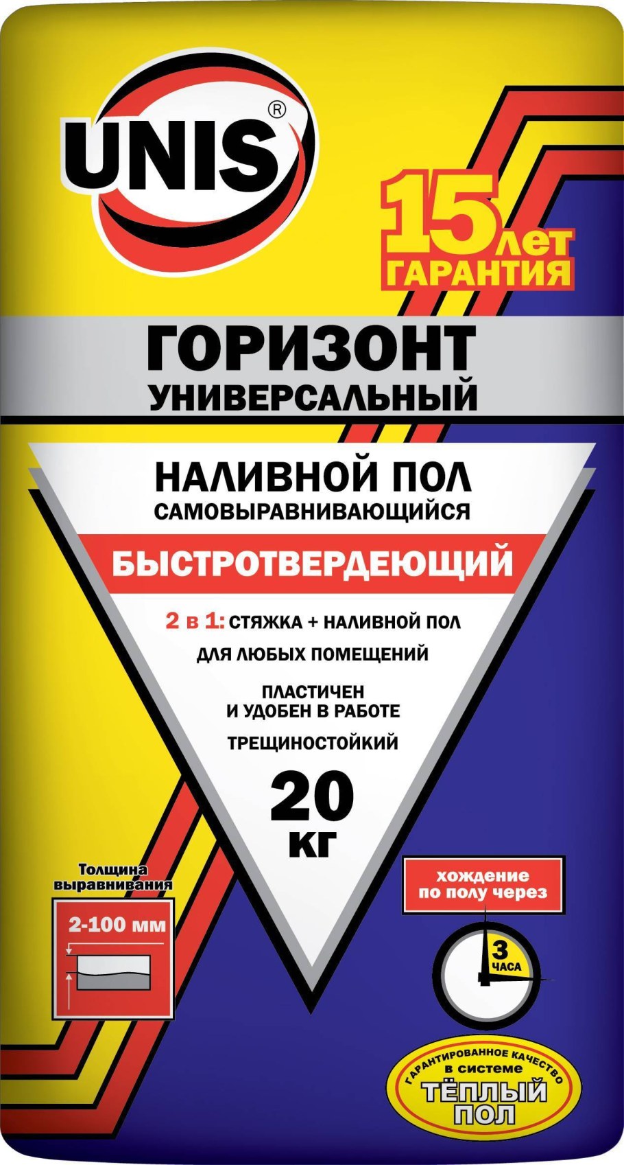 Наливной пол Юнис Горизонт 20 кг