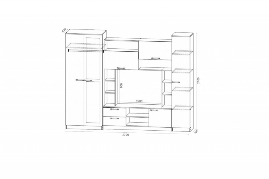 Стенка ТРИЯ марта