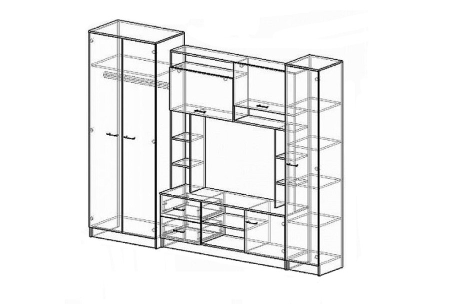 Стенка Пальмира схема сборки