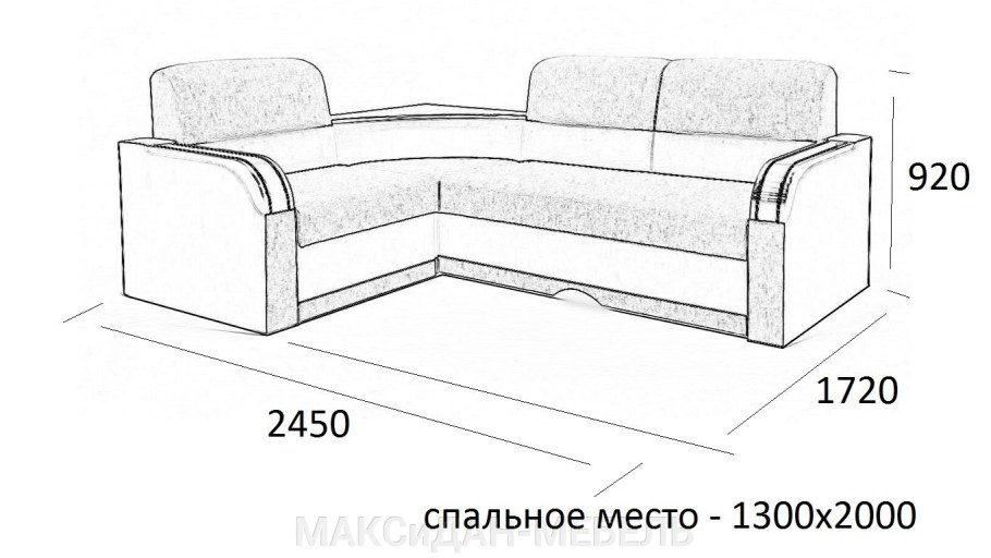 Угловые диваны с глубиной 200см