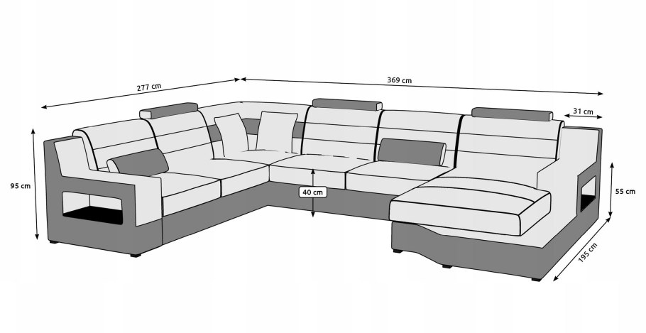 Кушетка "Сити-2" (независимый пружинный блок)