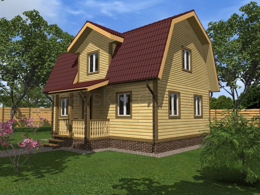 Брусовой дом 6х9