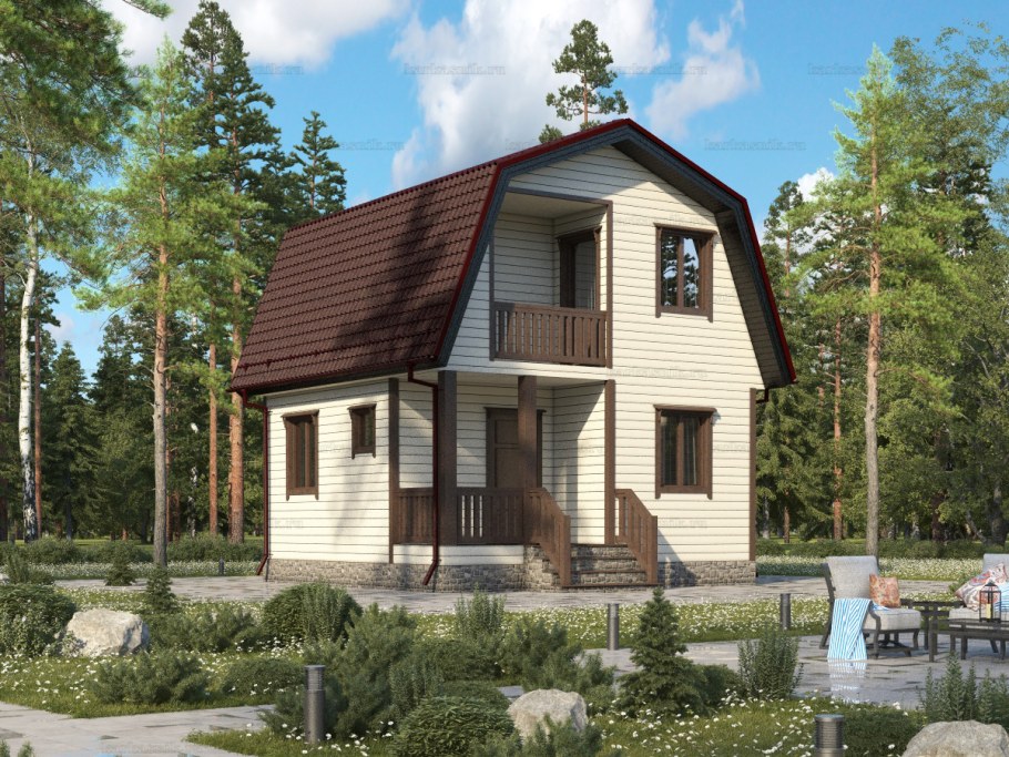 Дом из бруса 6х6 Енисей