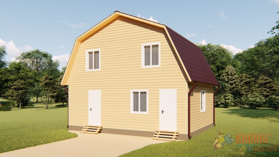 Дом из бруса 6х9 Зодчий