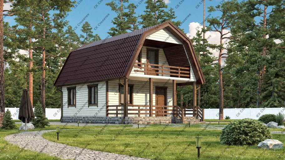 Каркасник 6х6 с мансардой