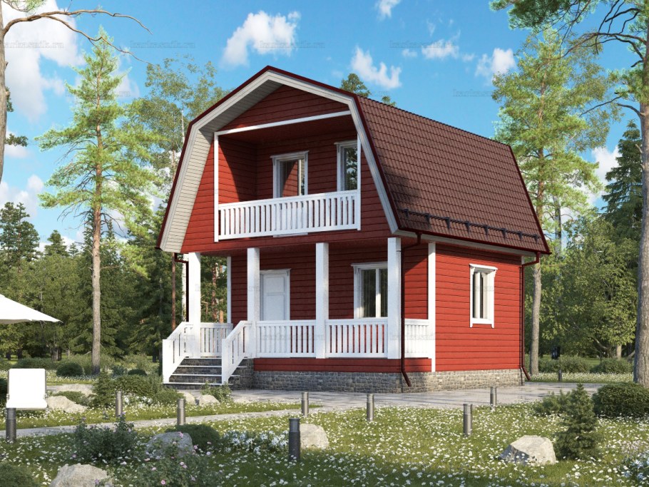 Терем ЛК 1 6х9 каркас