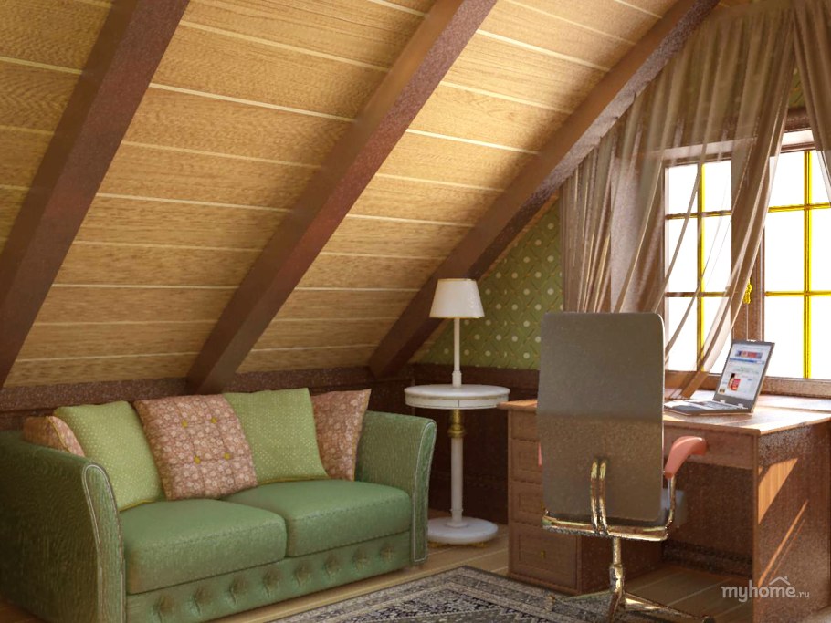 Материал для отделки мансарды