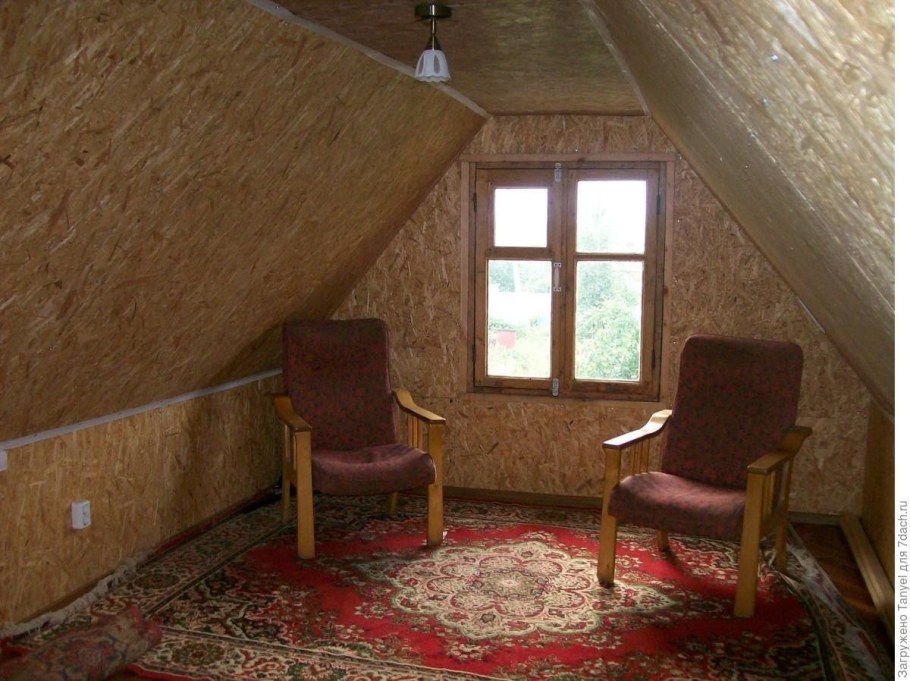 Отделка второго этажа на даче