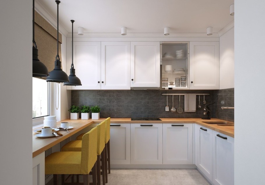 Кухня в хрущевке 6м2 лофт