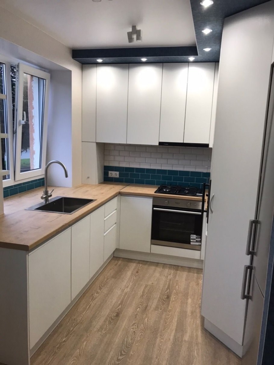 П образная кухня в хрущёвке