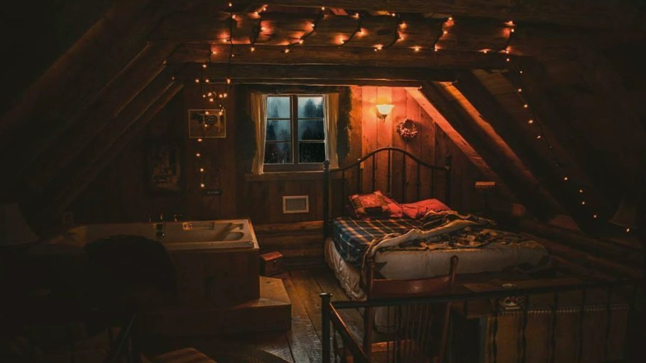 Уютная комната на чердаке