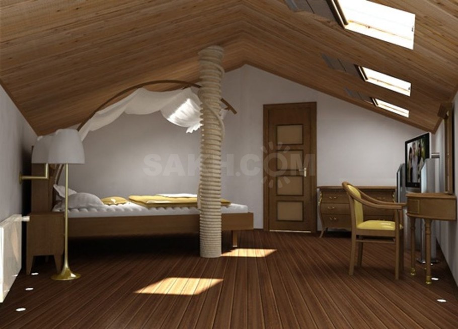 Мансардная крыша внутри