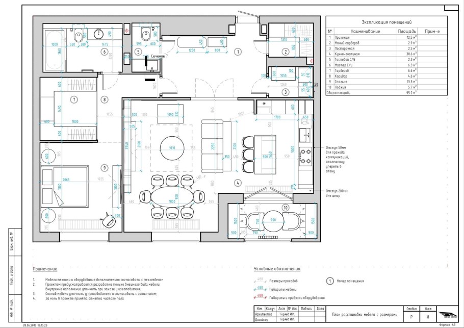 Дизайн проект чертежи пример