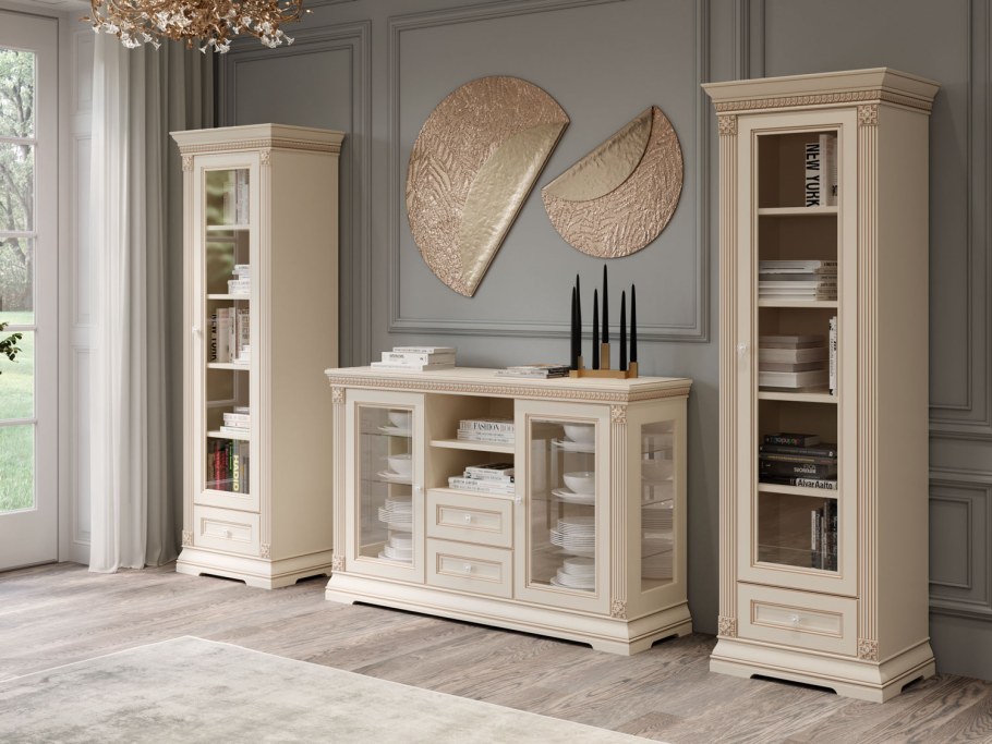 Шкаф-витрина(шв2-60-Патриция Элегант) Зов