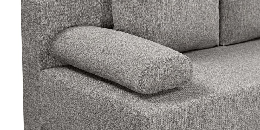 Диван прямой Мадагаскар серый рогожка