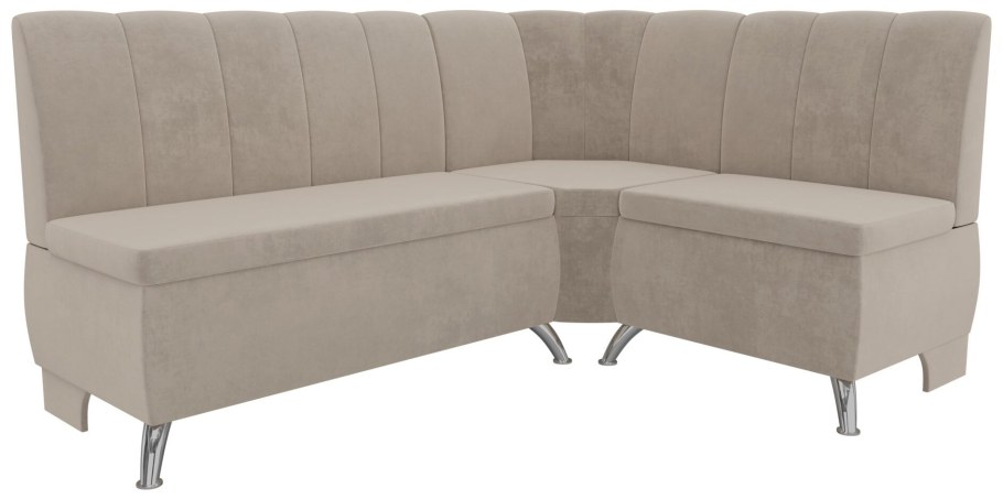 Кухонный диван Stolline Кантри 02 левый черный