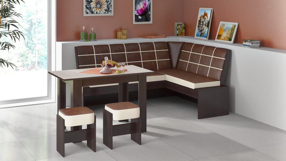 Угловая скамейка на кухню