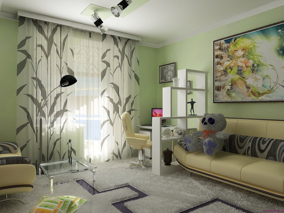 Фотообои в квартире студии