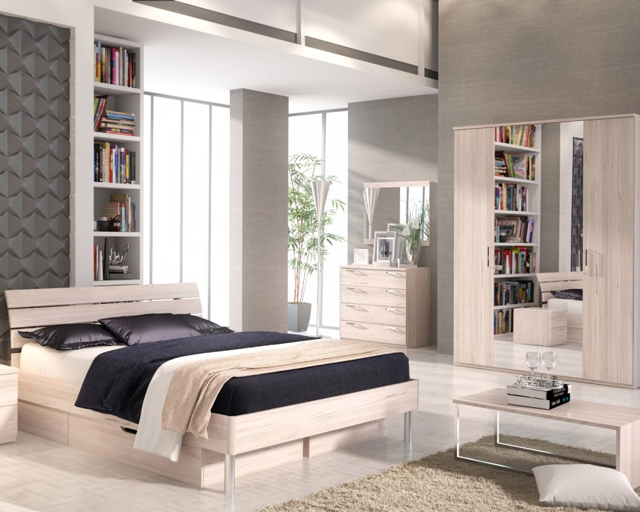 Кровать 2 спальная Лючия Шатура