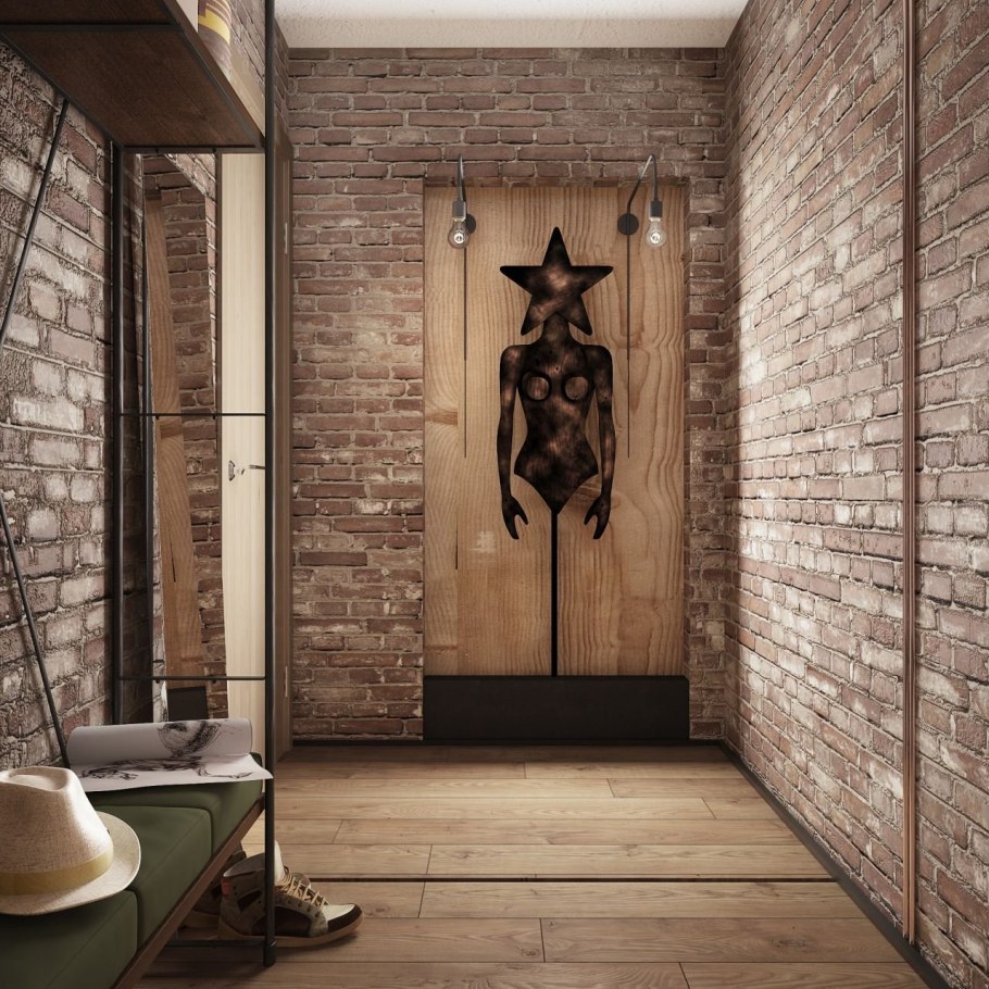 Интерьер стен в прихожей