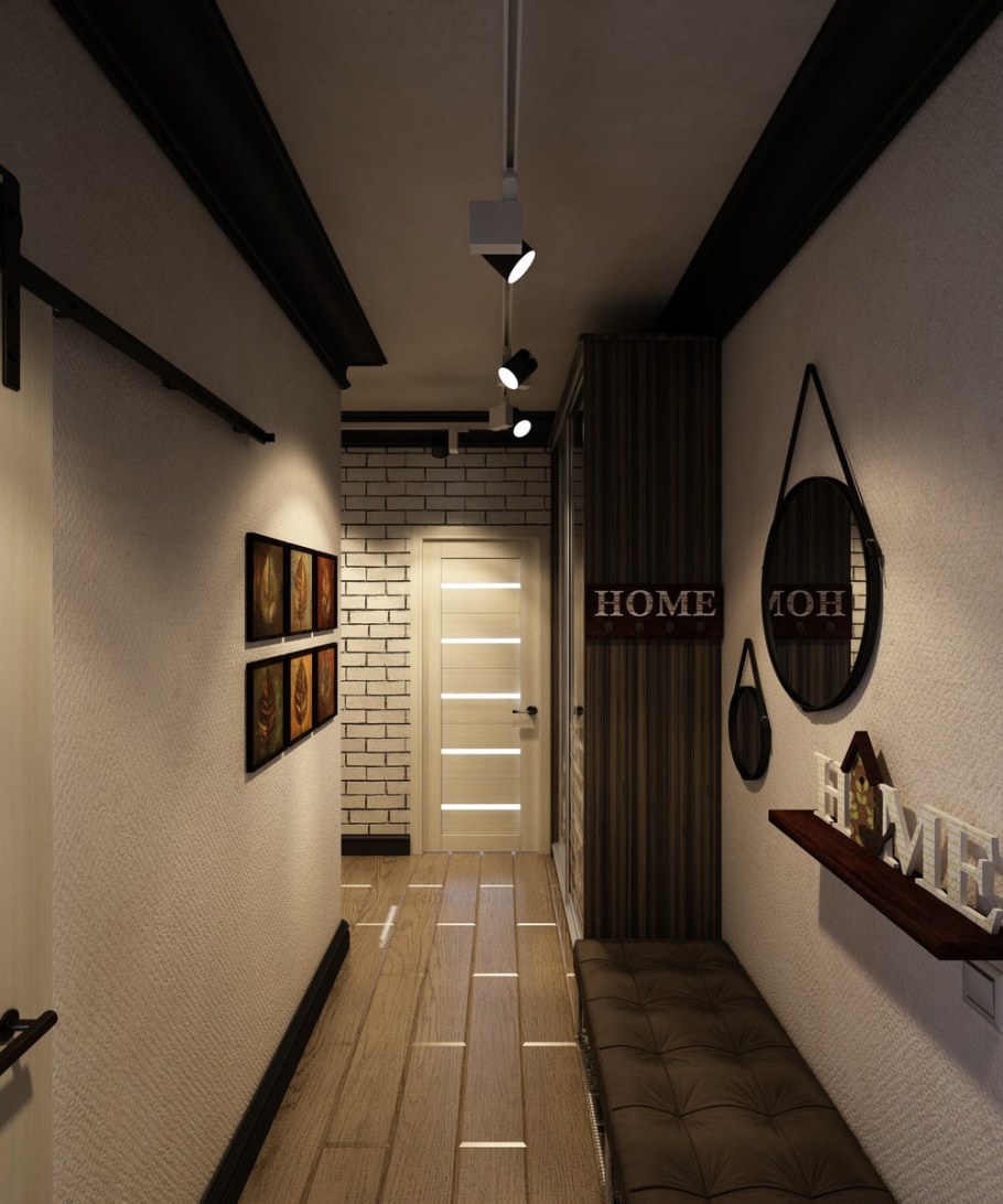 Коридор лофт хрущевка