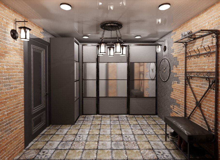 Прихожая лофт 2021