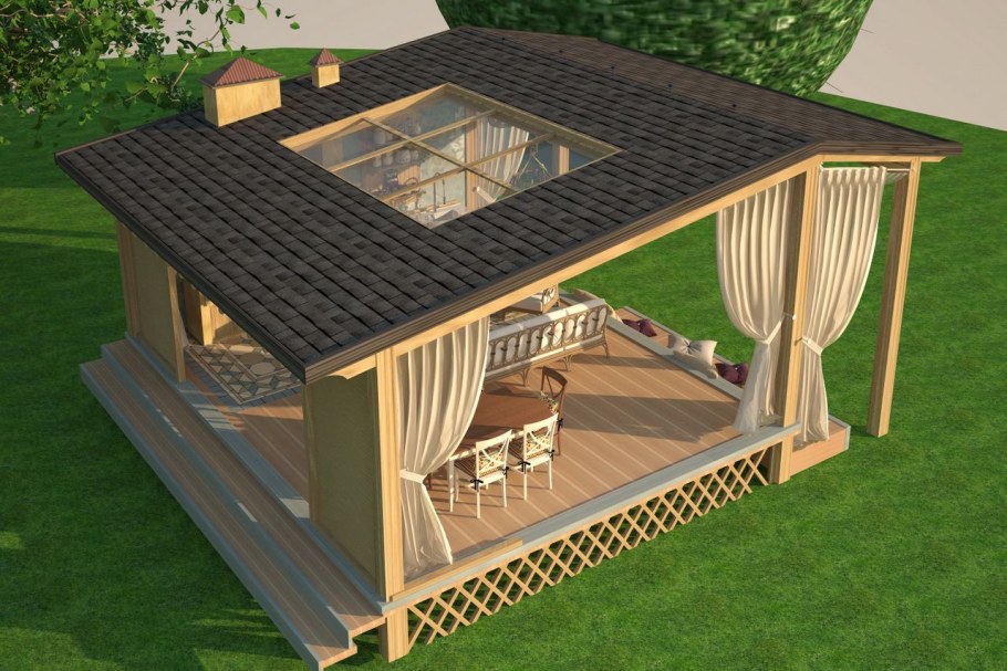 Беседка надувная UV Gazebo