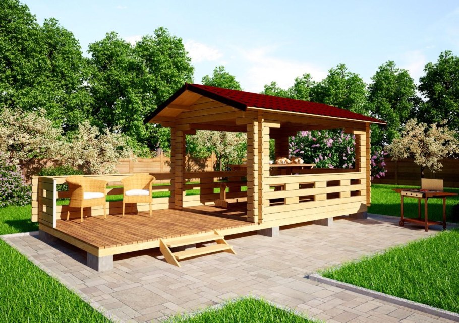 Беседка из бруса