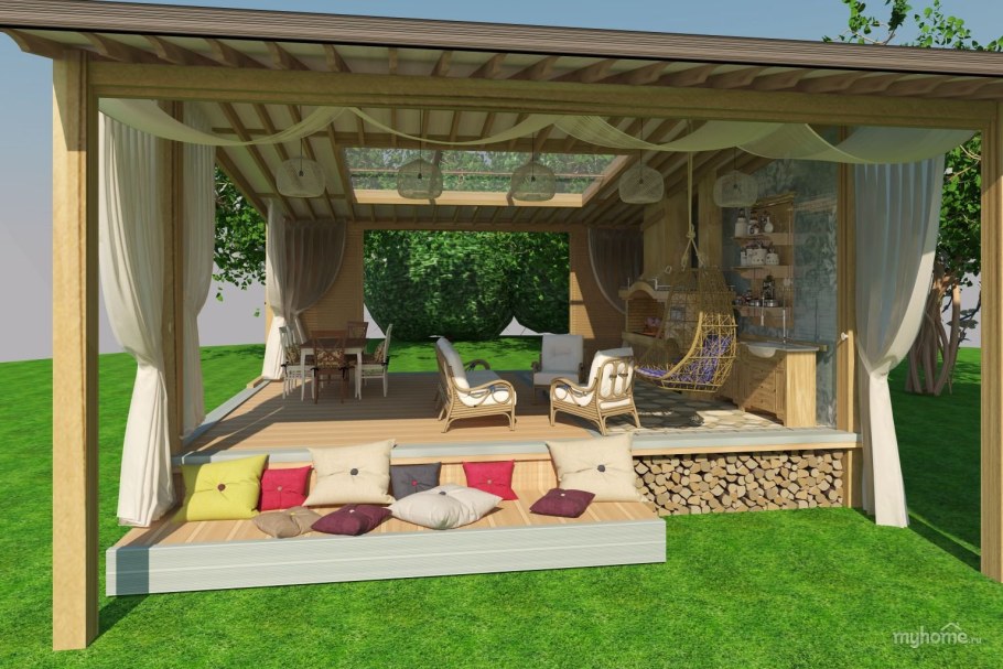 Wooden Gazebo беседки