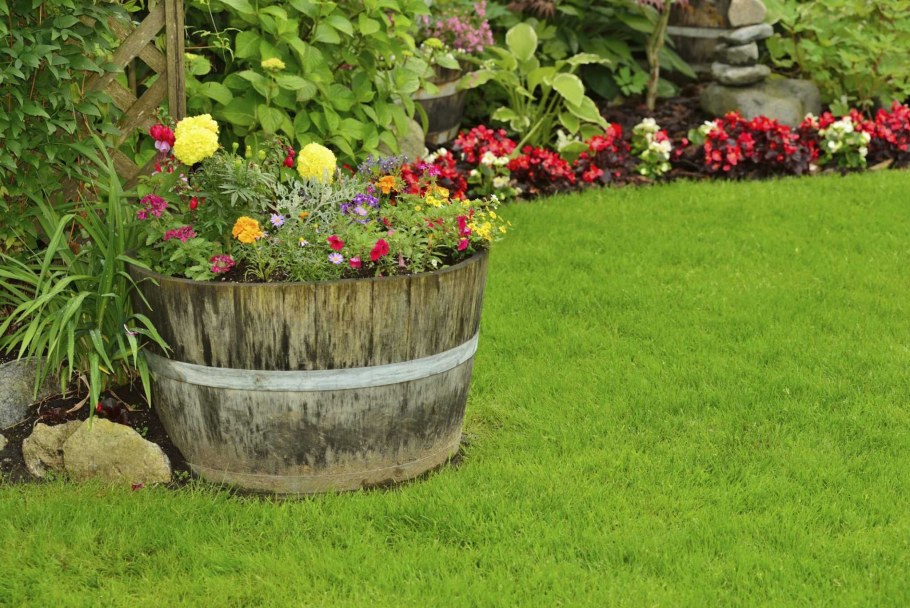 Клумбы из покрышек