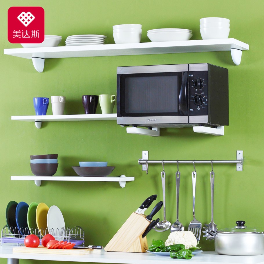 Полка для микроволновки на кухне