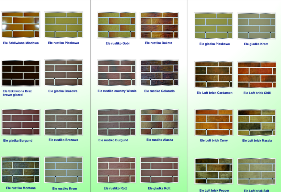 Схема крепления термопанелей клинкер