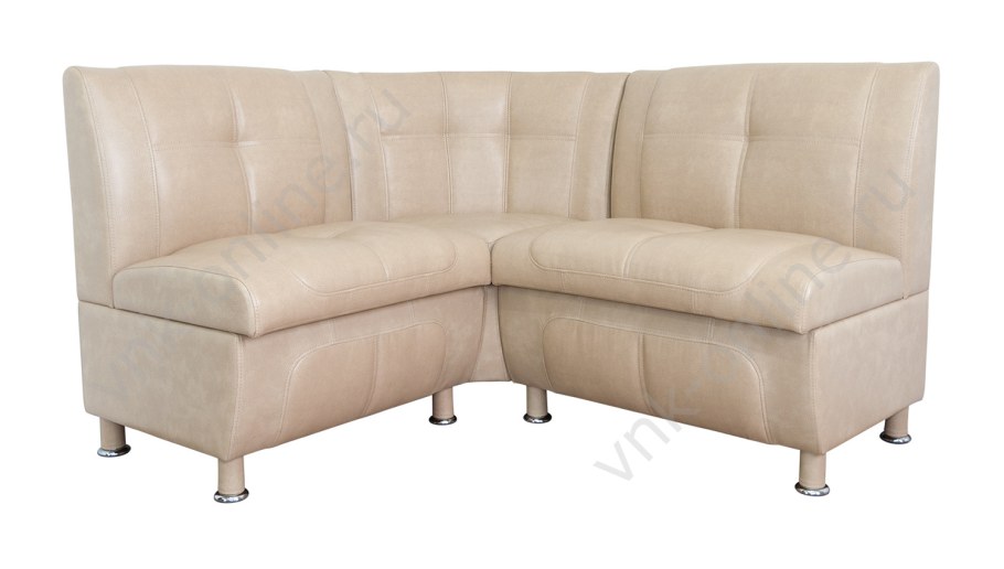 Диван угловой левый Леон (беж к.з)