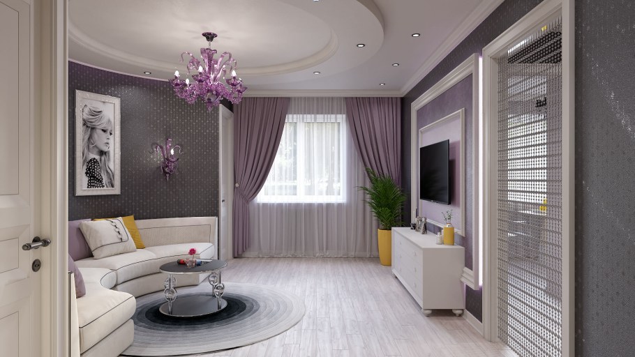 Интерьер квартир трехкомнатных реальные