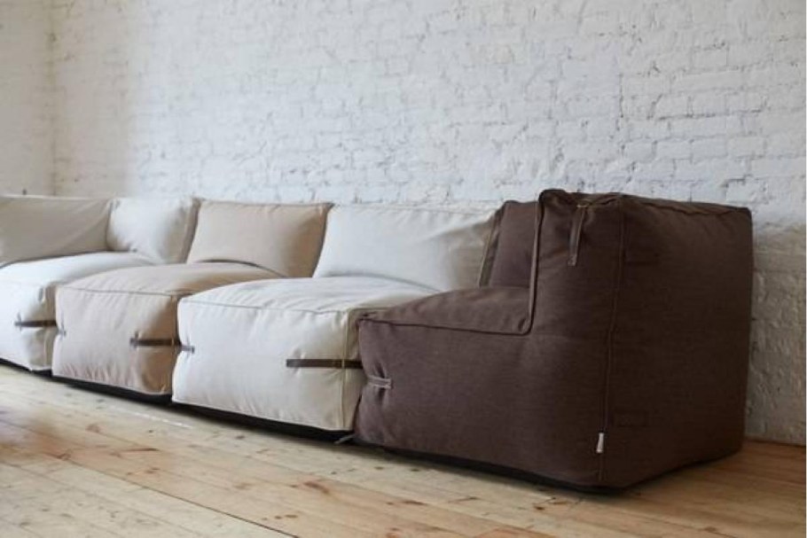 Бескаркасный диван с пуфом DS 207